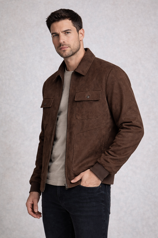 Nomad Brown Suede Jacket