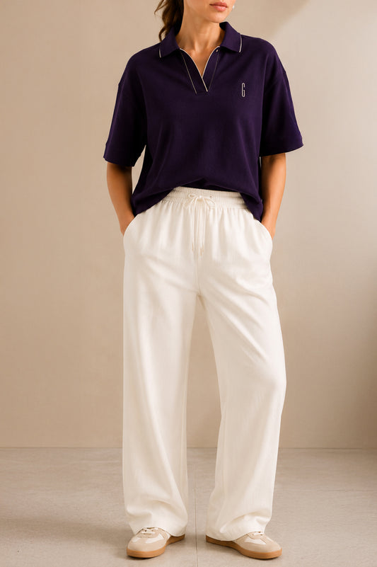 PURPLE WAFFLE REVERE POLO (WOMEN)