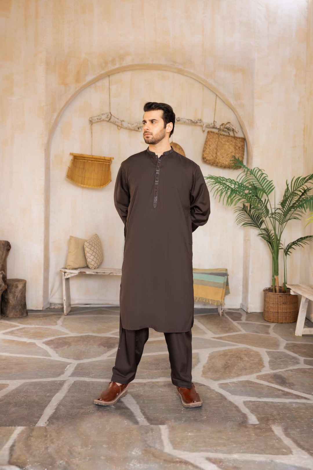 Men Shalwar Kameez Stitched-23-002BT-L