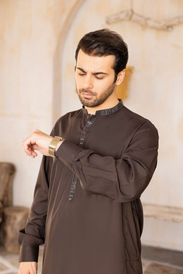 Men Shalwar Kameez Stitched-23-002BT-L