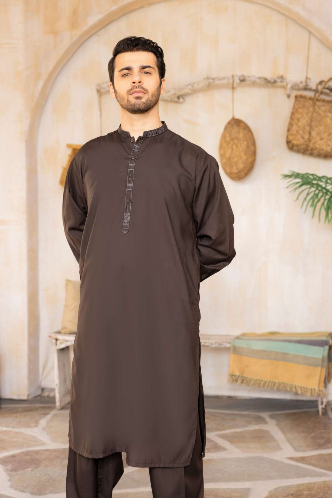 Men Shalwar Kameez Stitched-23-002BT-L