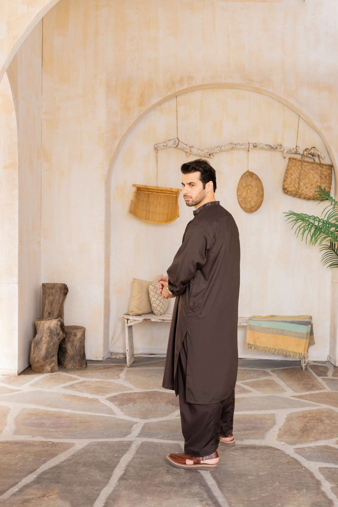 Men Shalwar Kameez Stitched-23-002BT-L