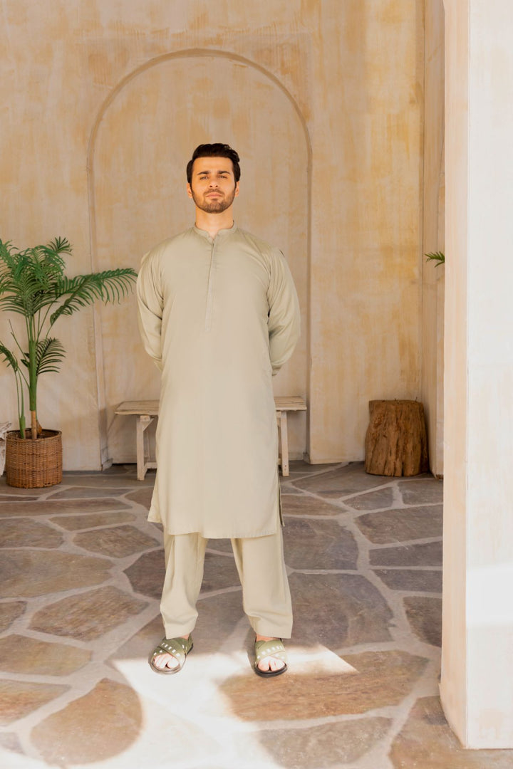 Men Shalwar Kameez Stitched-04146W-B