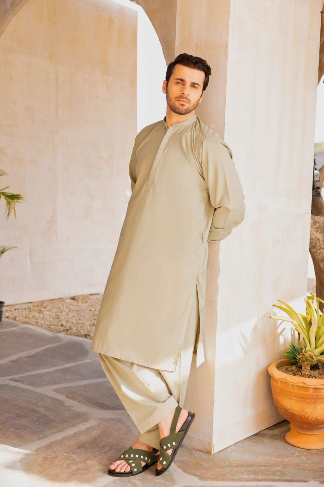 Men Shalwar Kameez Stitched-04146W-B