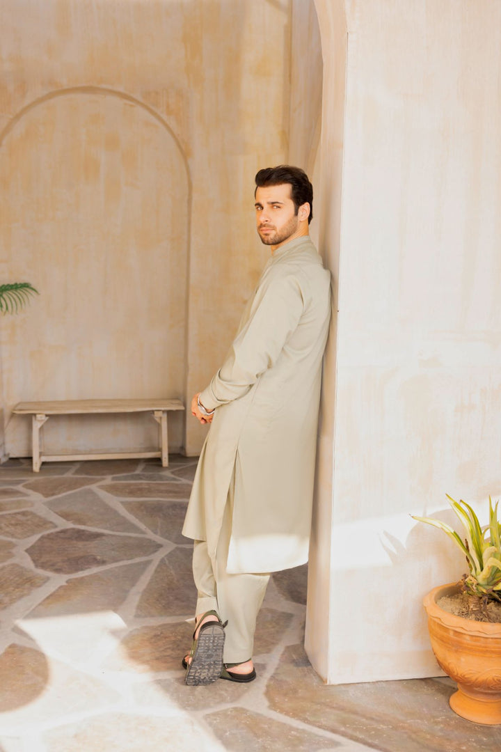 Men Shalwar Kameez Stitched-04146W-B