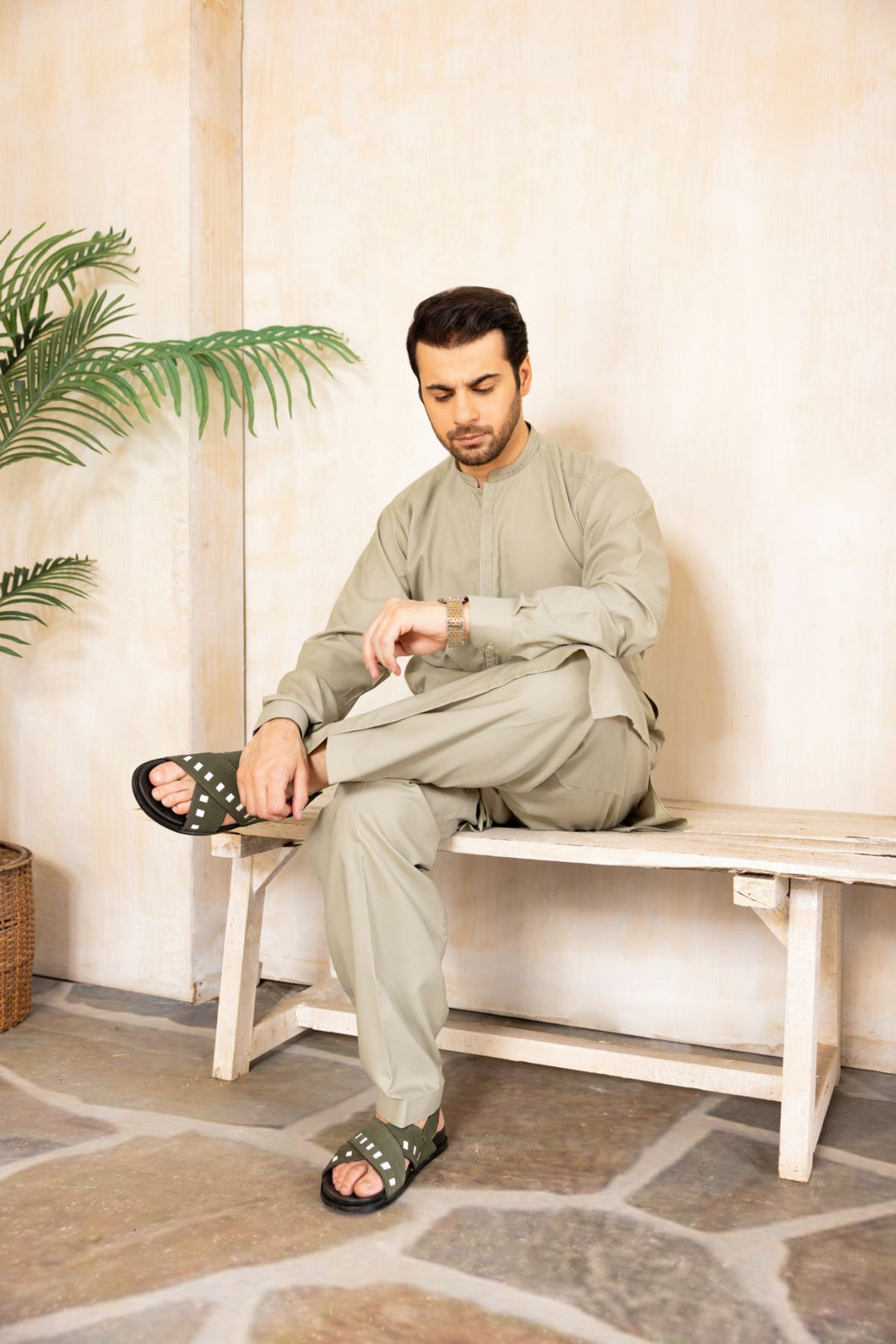 Men Shalwar Kameez Stitched-04146W-B