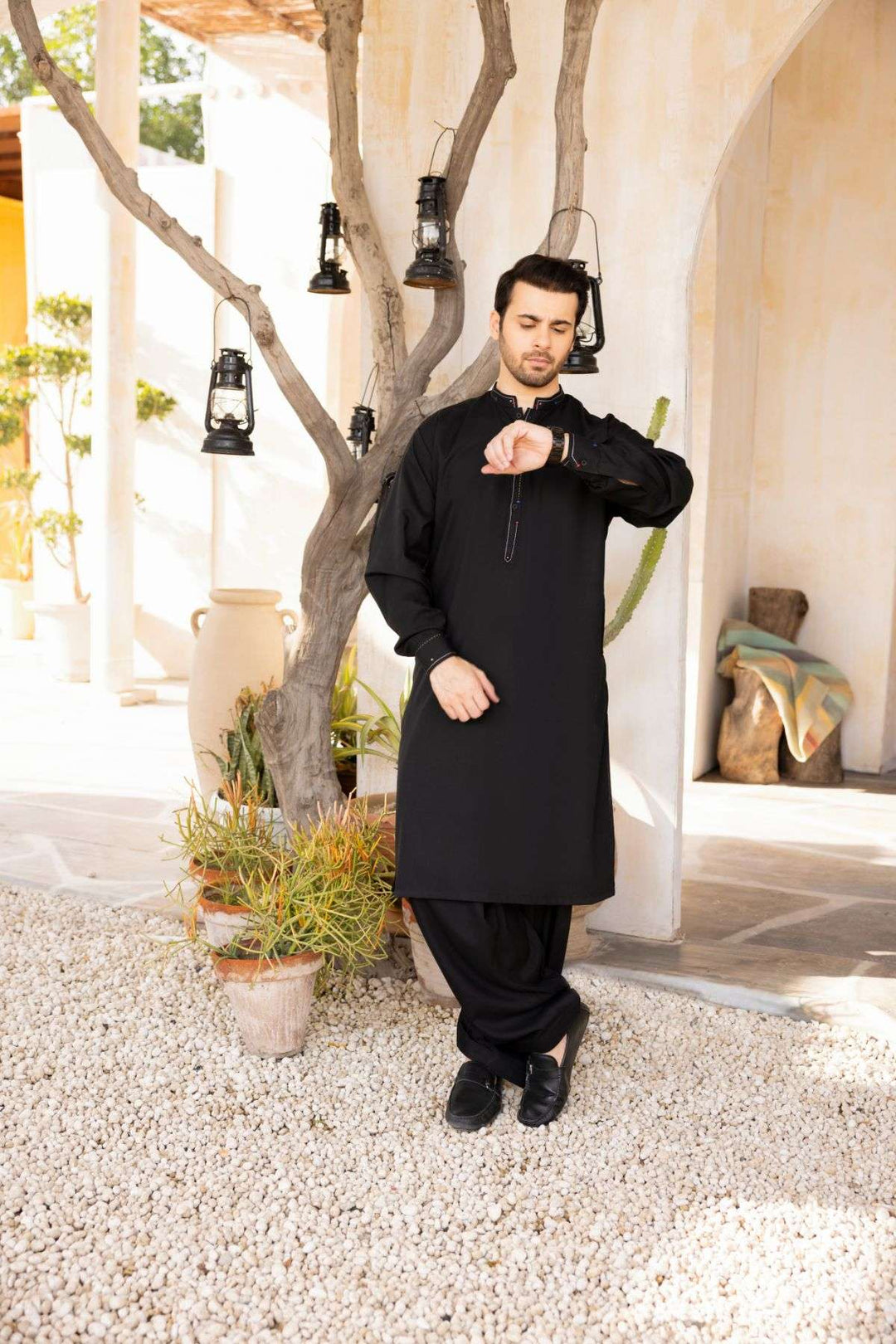 Men Shalwar Kameez Stitched-23-003T-L