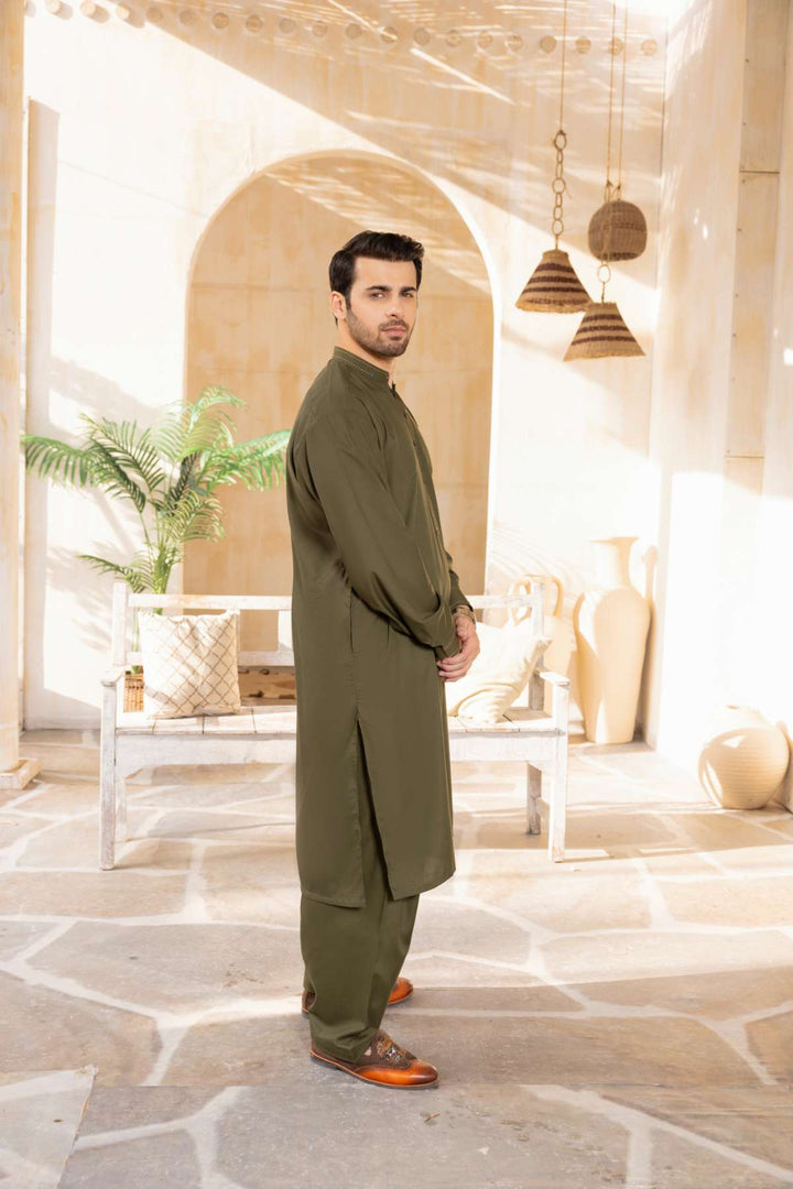 Men Shalwar Kameez Stitched-23-003TG-L