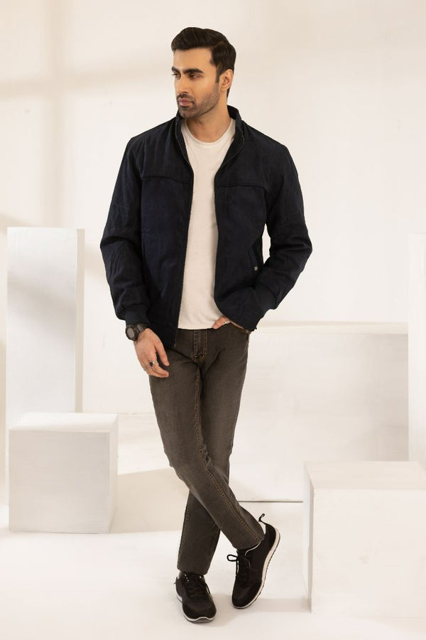 NAVY OVER-SIZED FULL SLEEVE JACKET (6688-DK)