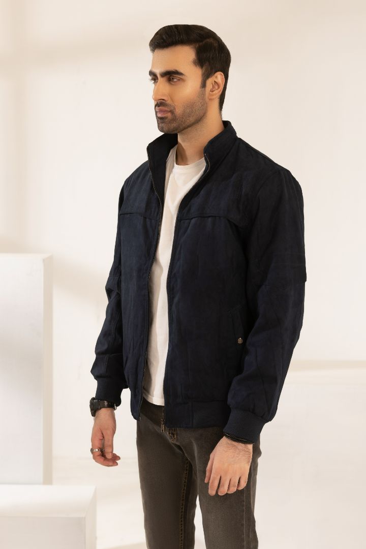 NAVY OVER-SIZED FULL SLEEVE JACKET (6688-DK)