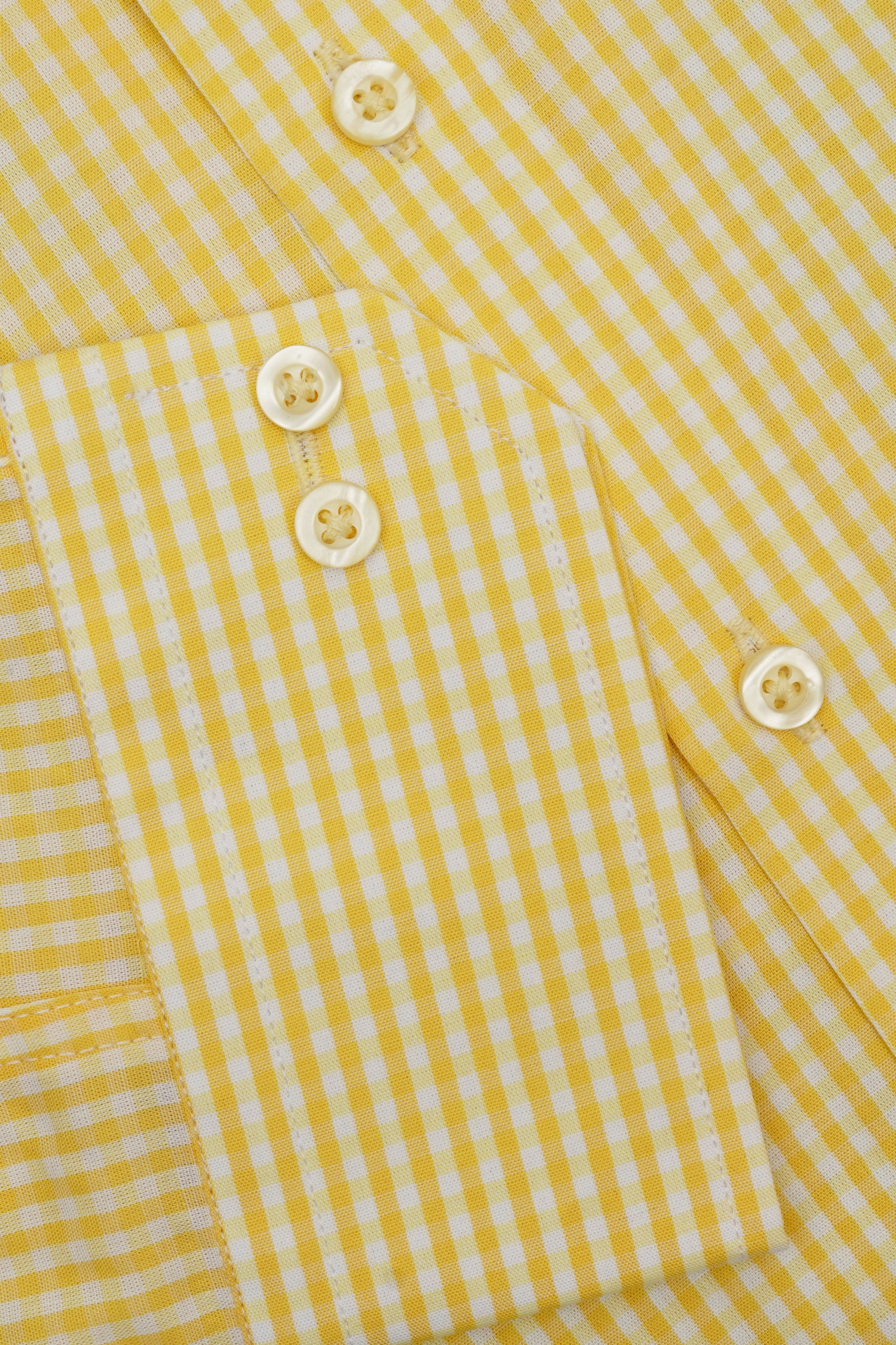 YELLOW CHECK SHIRT