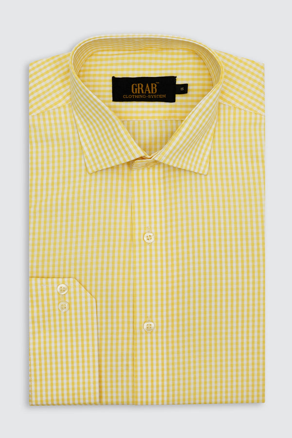 YELLOW CHECK SHIRT