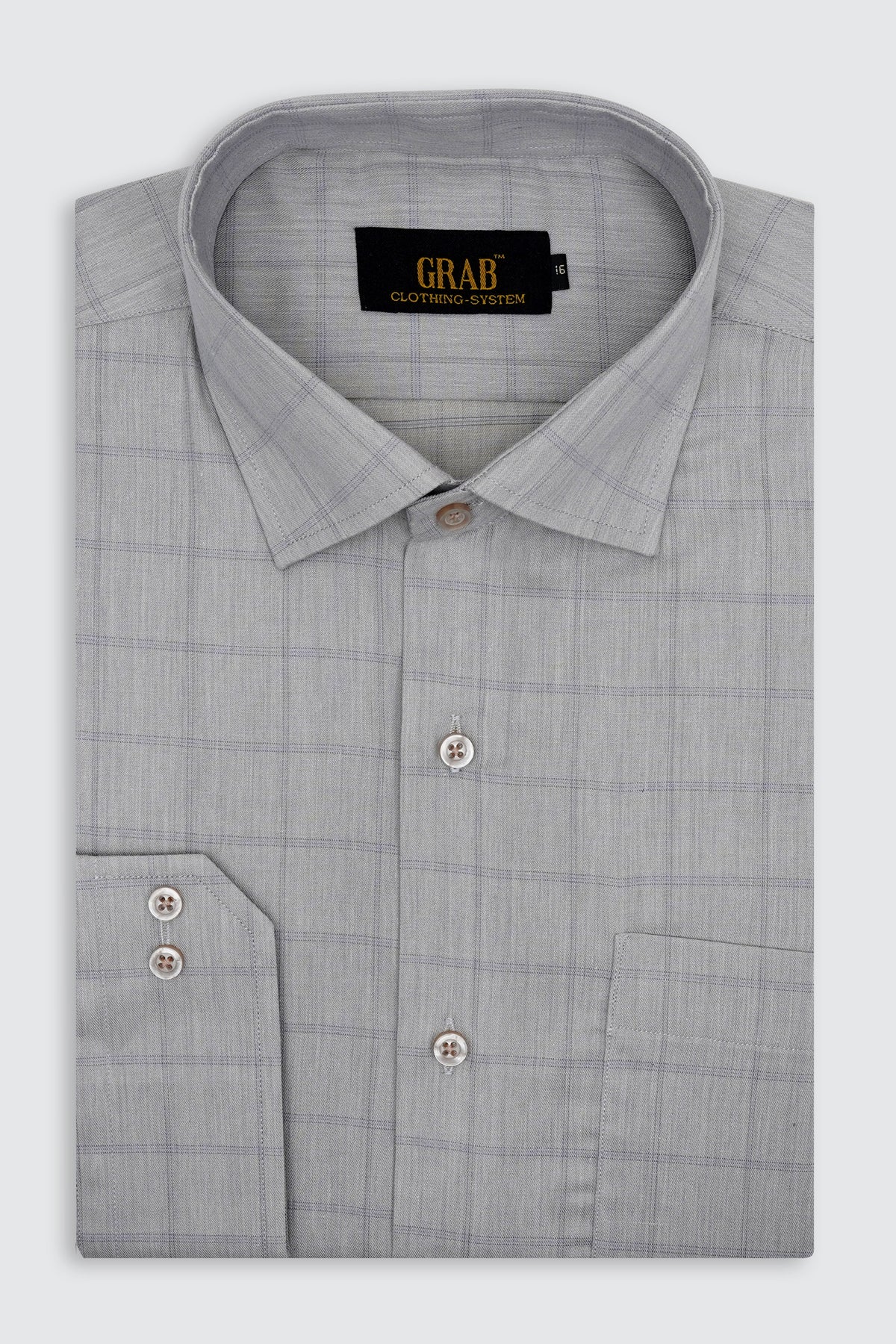 GREY CHECK SHIRT