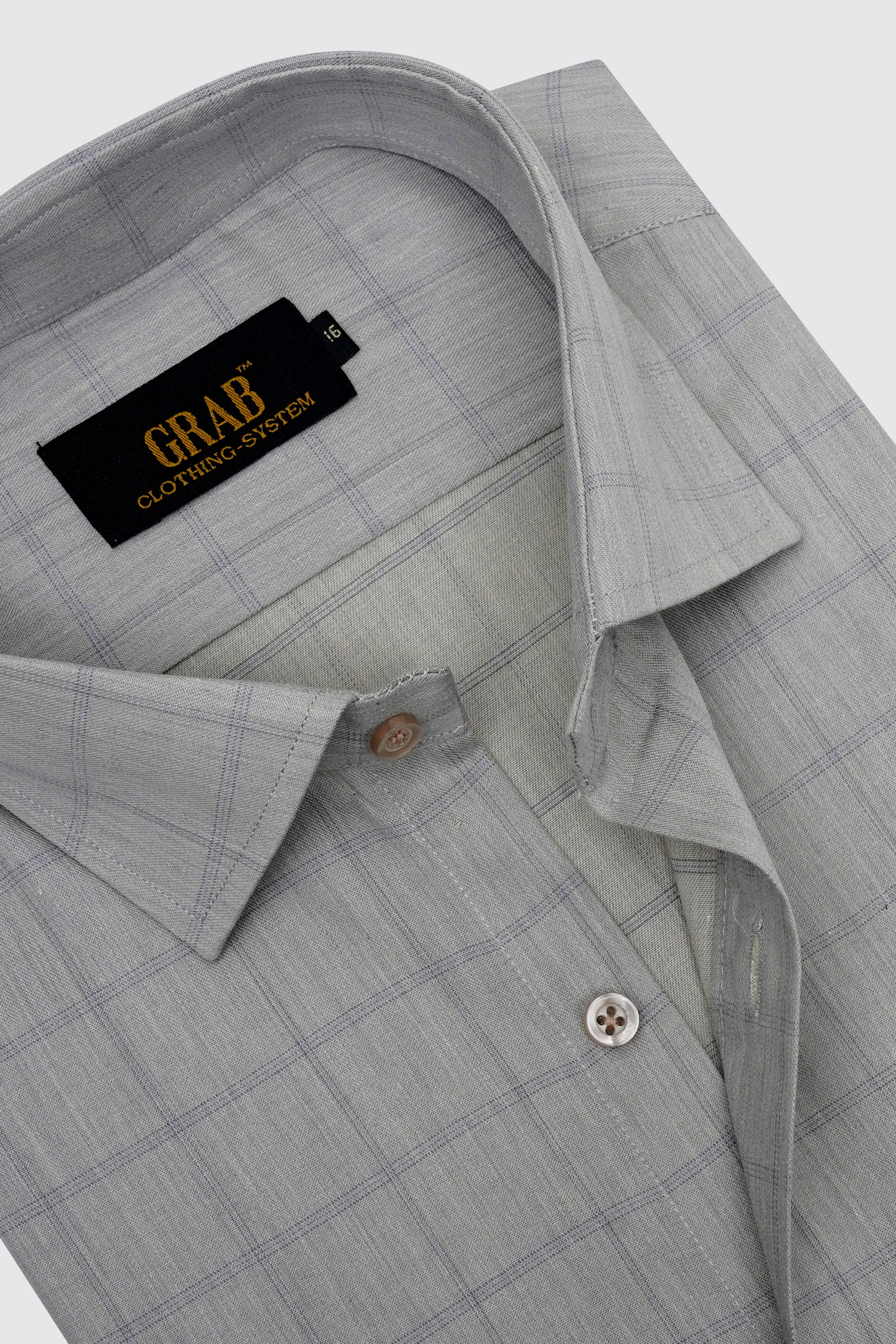 GREY CHECK SHIRT