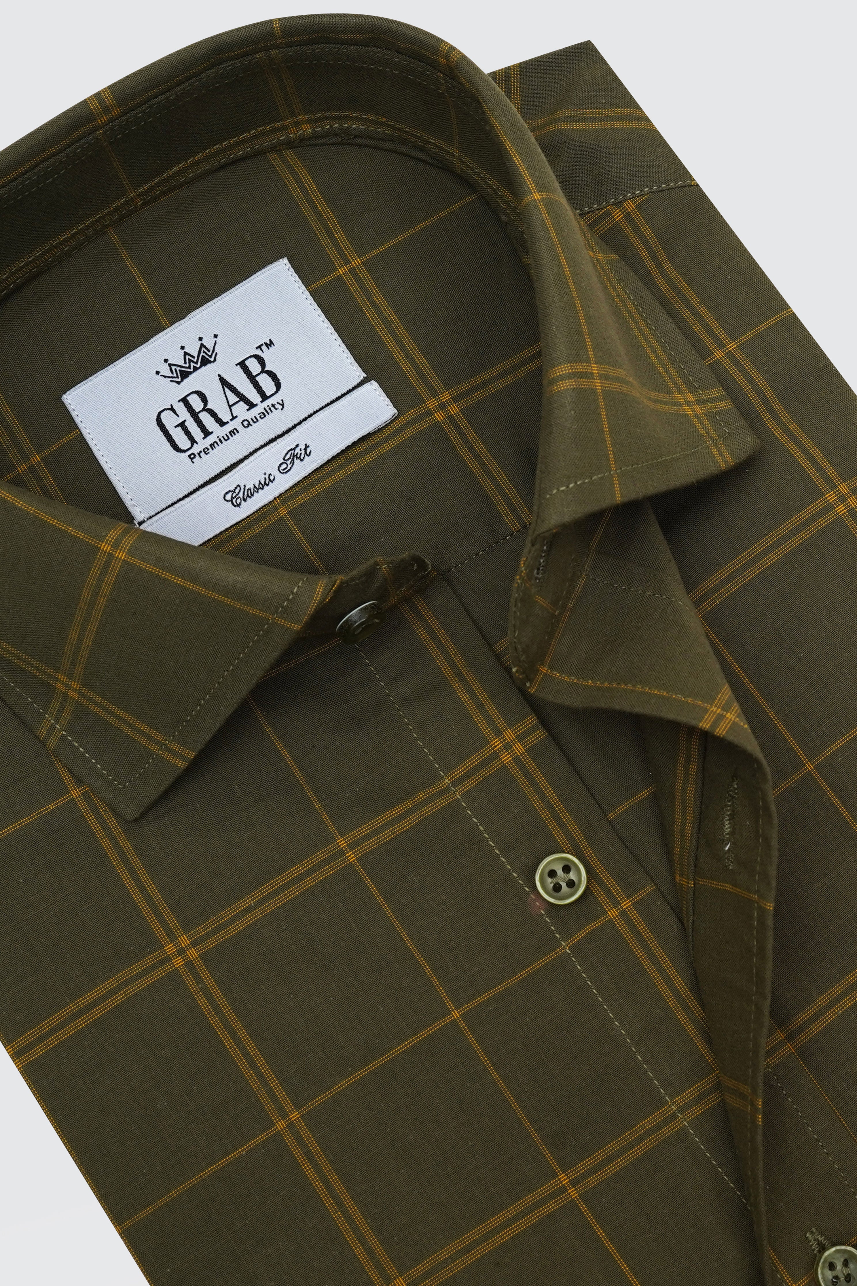 GREEN CHECK SHIRT
