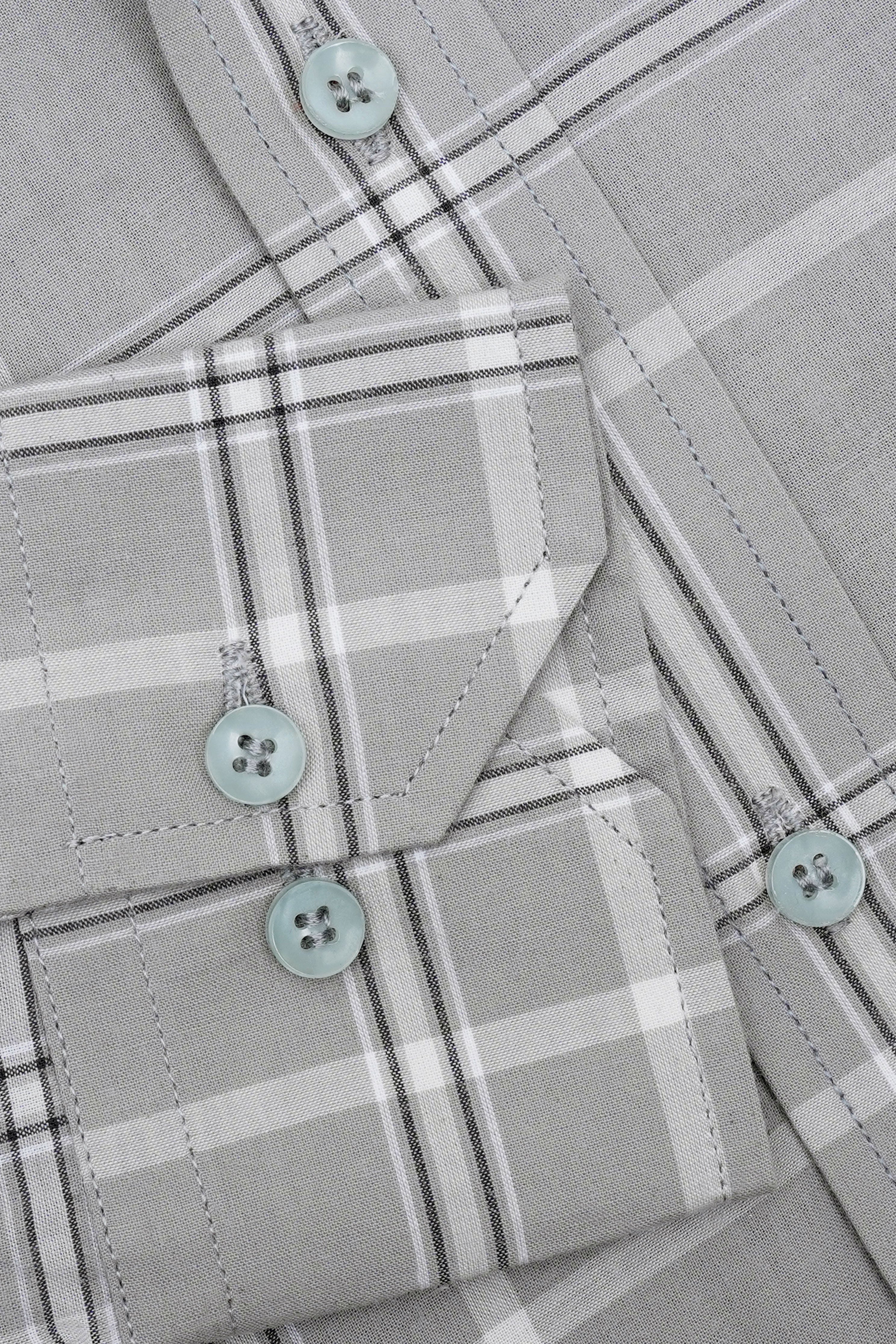 GREY CHECK SHIRT