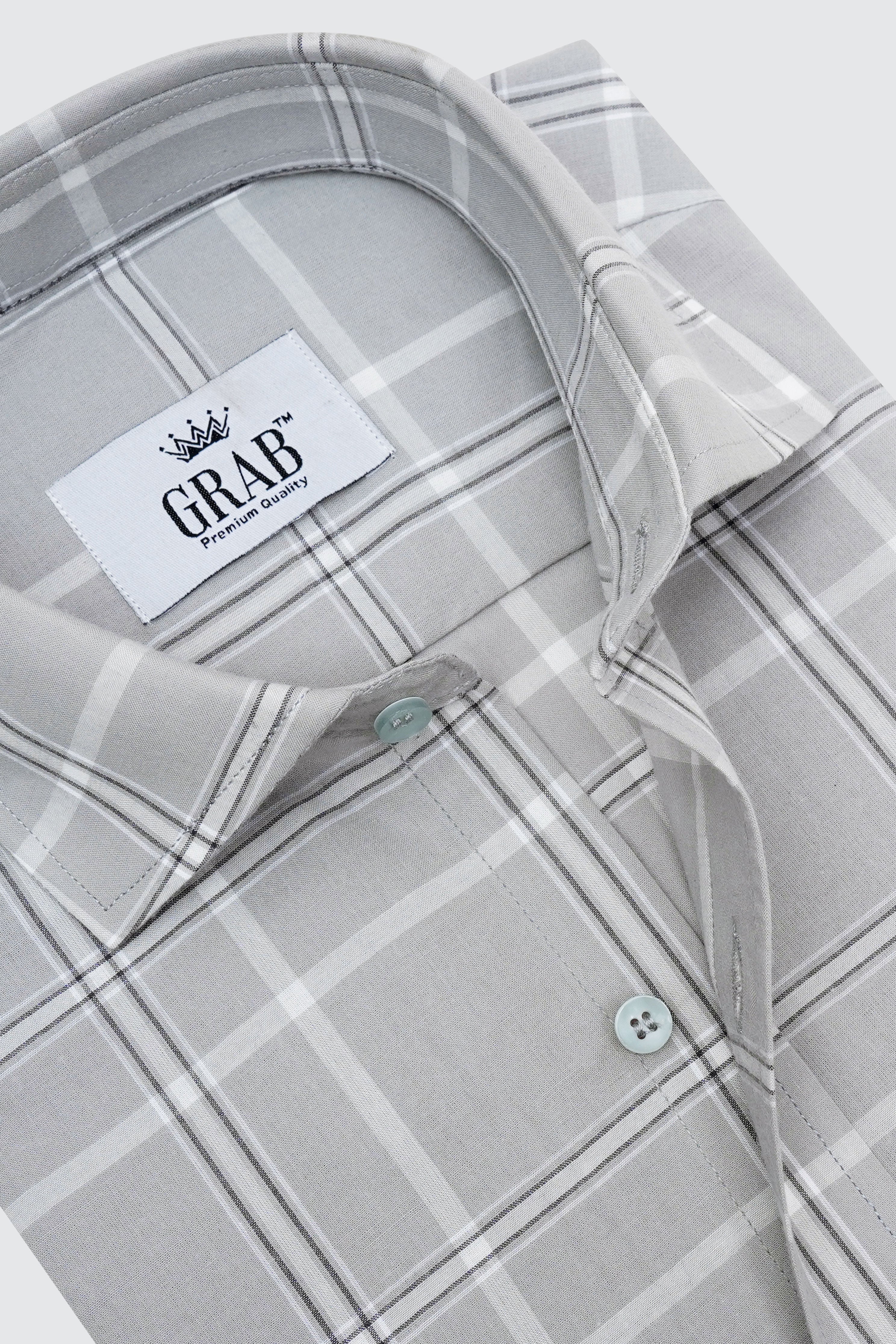 GREY CHECK SHIRT