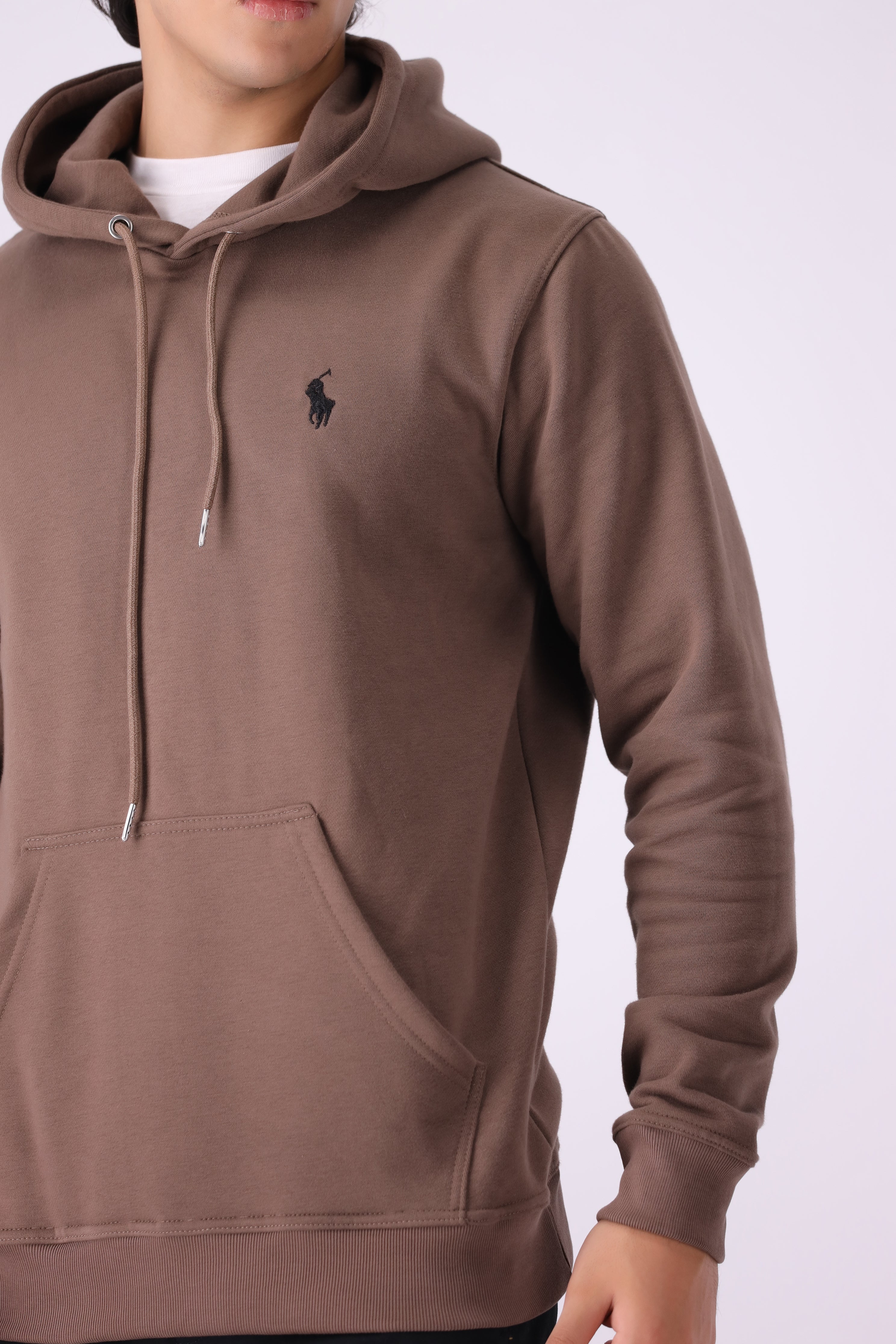 D-BROWN UPER FLEECE HUD (AIZAD)