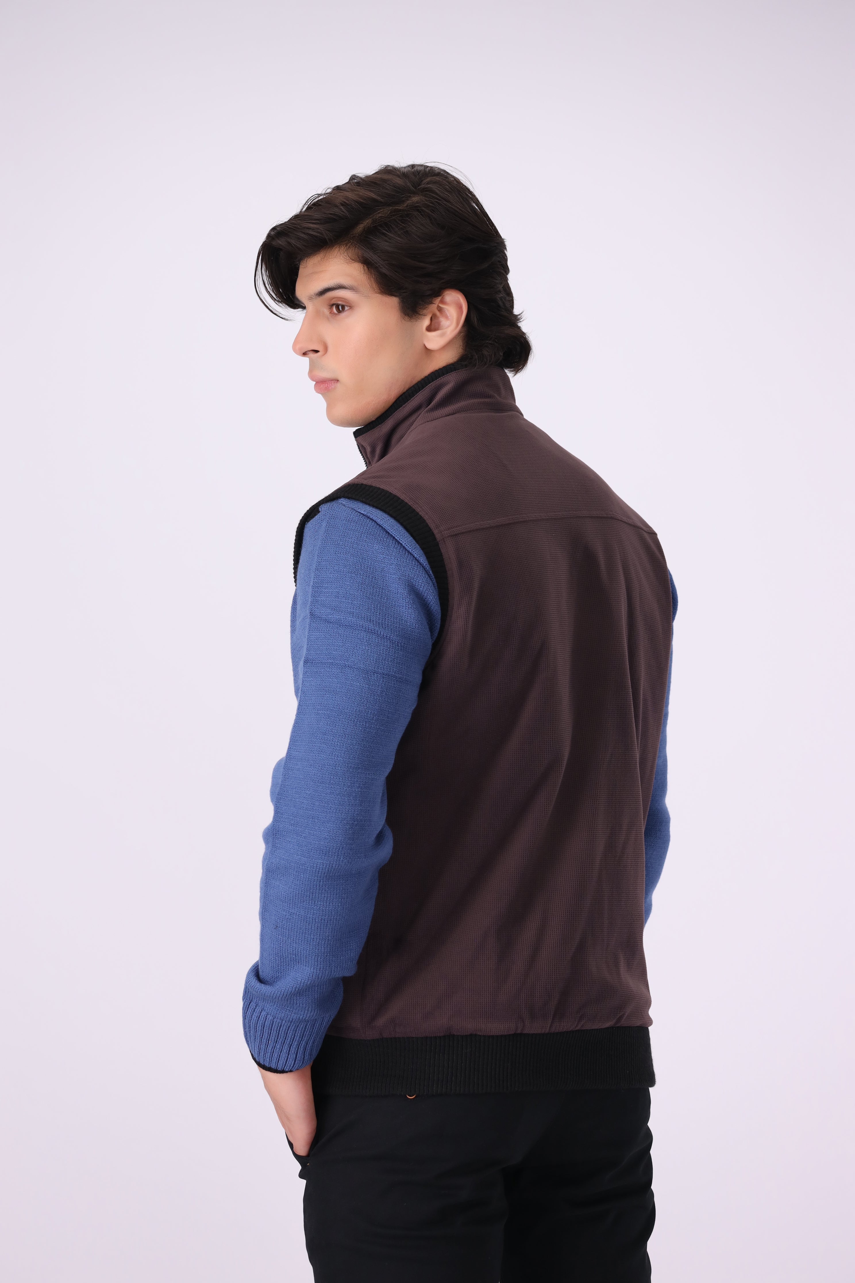D-PURPLE JACKET TWEED S/L (02)