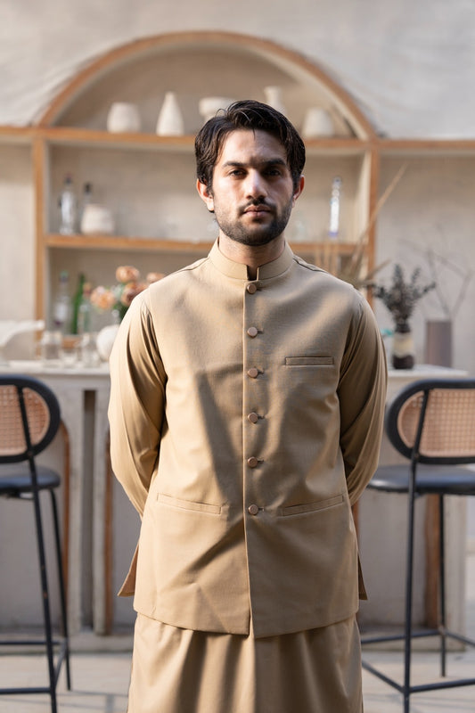 CLASSIC BEIGE WAISTCOAT SET