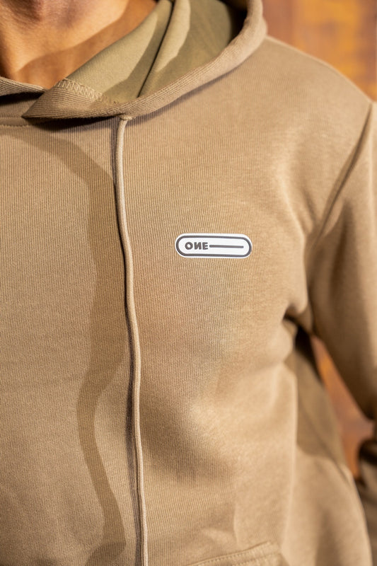 ONE BEIGE HOODIE