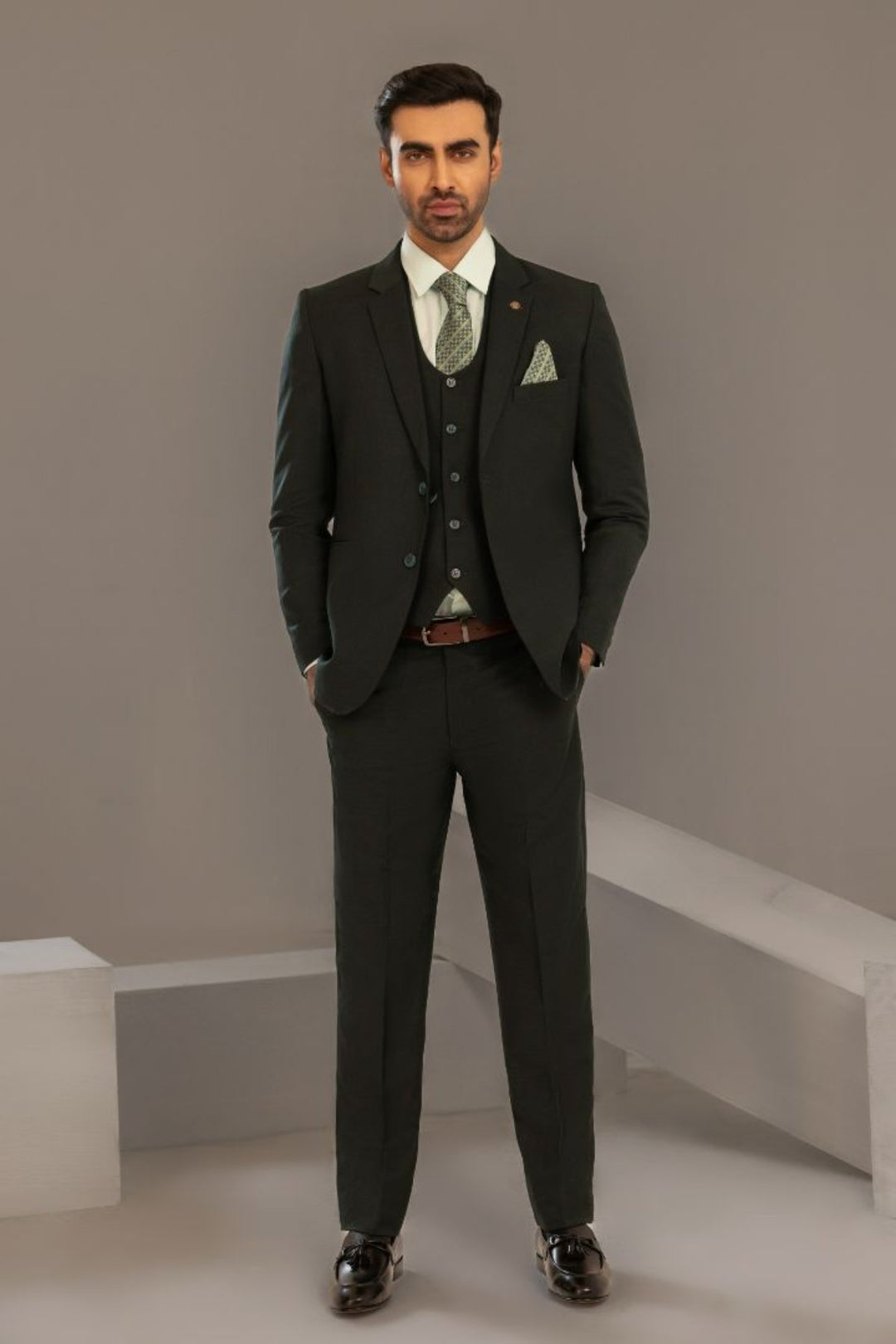 D-GREEN DESIGNER 3 PIECE SUIT S51