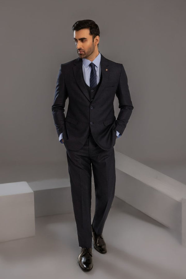 BLACK DESIGNER 3 PIECE SUIT S52