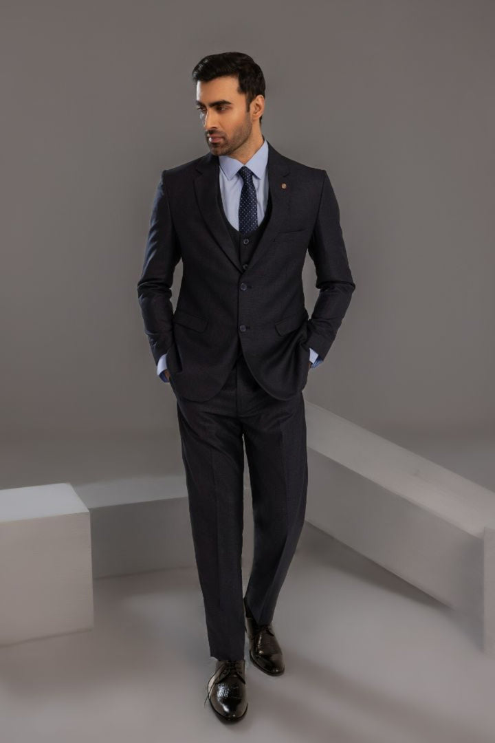 BLACK DESIGNER 3 PIECE SUIT S52